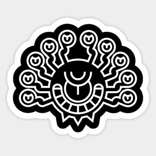 Beholder Logo (White) Sticker